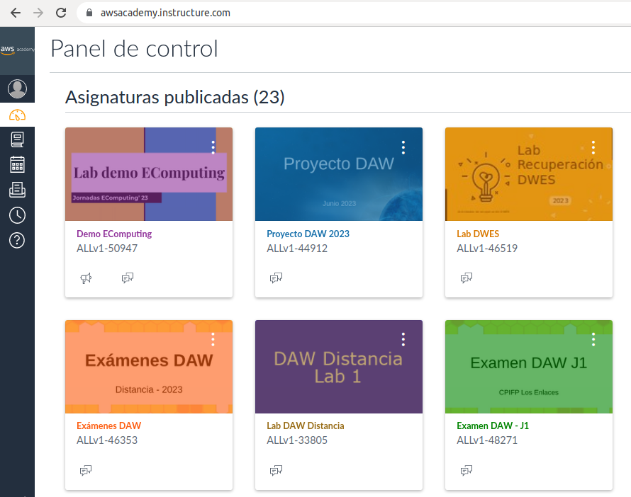 Panel de control